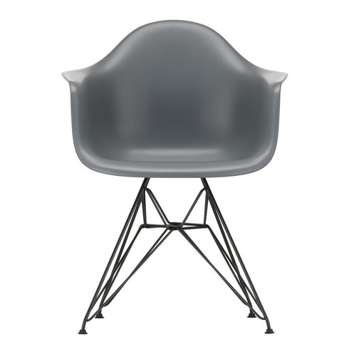 Cadeira de Braços em Plástico Eames DAR / Base Preta